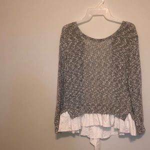 Anthropologie Sweater Top w/ Bow